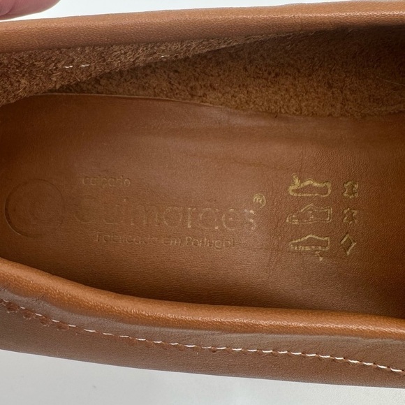 GUIMARAES Women’s Brown Leather Soft Slip On Moccasins/Loafers Size 37/6.5 - Picture 10 of 11